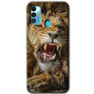 Tecno Spark 7T King Lion Baskılı Uyumlu Silikon Kılıf