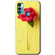 Tecno Spark 7T Kırmızı Gül Baskılı Uyumlu Silikon Kılıf