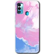 Tecno Spark 7T Liquid Lekeler Art Baskılı Uyumlu Silikon Kılıf