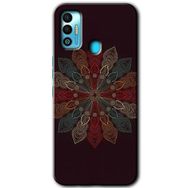 Tecno Spark 7T Mandala Flower Wal Baskılı Uyumlu Silikon Kılıf