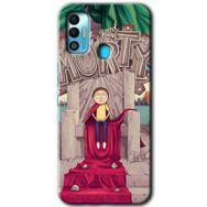 Tecno Spark 7T Morty Baskılı Uyumlu Silikon Kılıf