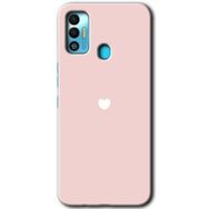 Tecno Spark 7T Sade Kalp Baskılı Uyumlu Silikon Kılıf