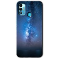 Tecno Spark 7T Samanyolu Baskılı Uyumlu Silikon Kılıf