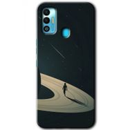 Tecno Spark 7T Space Planet Baskılı Uyumlu Silikon Kılıf