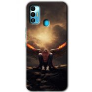 Tecno Spark 7T Wings of Power Baskılı Uyumlu Silikon Kılıf