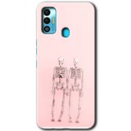 Tecno Spark 7T Yaşayan Çift Baskılı Uyumlu Silikon Kılıf