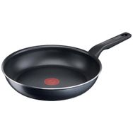 Tefal 20 cm Titanyum 2X XL Force Siyah Tek Saplı Difüzyon Tabanlı Tava Siyah