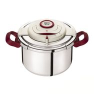 Tefal Clipso Plus Precision 6 lt Kırmızı-Beyaz Çelik Düdüklü Tencere