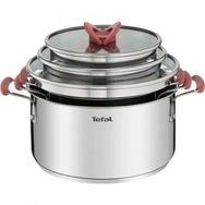 Tefal Optispace 6 Parça Çelik Tencere Seti
