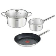 Tefal Simpleo B815S4 Siyah 20 16 28 cm Tencere ve Tava Seti