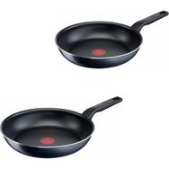 Tefal Titanyum Xl Force Siyah 20-28 cm 2 Parça Tava Seti
