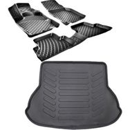 Tegin Bmw 5 Serisi E60 2003-2010 Siyah 3D Havuzlu Paspas + Bagaj Havuzu