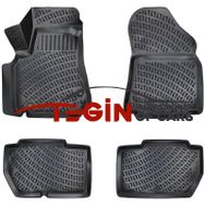 Tegin Citroen Berlingo 90 HP 2016 3D Siyah Havuzlu Paspas