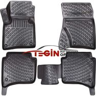 Tegin Porsche Cayenne 2 Bölge Klimalı 3D 2017 Siyah Havuzlu Paspas