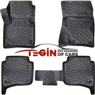 Tegin Volkswagen Touareg 2 Bölge Klimalı 3D 2016 Siyah Havuzlu Paspas