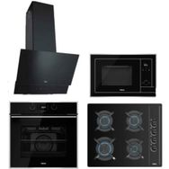 Teka ATV 60 - GBC 64002 - HLB 840 SS BK - ML 820 BIS Siyah 4'lü Ankastre Set
