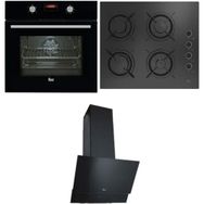 Teka Chef 3 HAK625n - HELLUX60 4g - ATV 60 3'lü Siyah Ankastre Set
