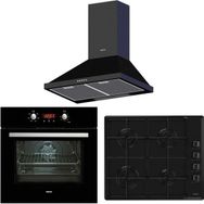 Teka Chef 4 HEB 723 BK - HLX 640 BK - DBT 60 BK Siyah 3'lü Ankastre Set