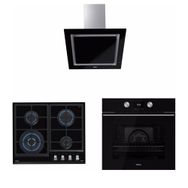 Teka DLV 68660 BK TOS - Gzc 64320 XBC BK - HLB 8600 BK 3'lü Siyah Ankastre Set