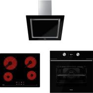 Teka DLV 68660 BK TOS - TB 6415 - HLB 8400 BK Siyah 3'lü Ankastre Set