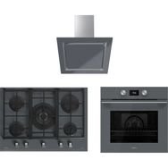 Teka DLV 68660 ST TOS - GZC 75330XBC - HLB 8600 ST Gri 3'lü Ankastre Set