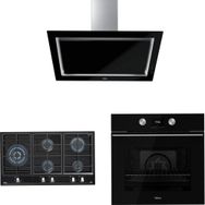Teka DLV 98660 BK TOS - GZC 95320 XBC - HLB 8600 BK Siyah 3'lü Ankastre Set
