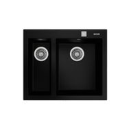 Teka Forsquare 590 TG Tezgah Üstü Siyah Granit Evye