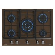 Teka GZC 75330 XBN LB Kahverengi Exact Flame Teknolojili Kristal Wok Gözlü Cam Gazlı Ankastre Ocak