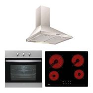 Teka HE 715 - TZ 6415 - DF 60 3'lü Inox Ankastre Set