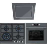 Teka HLB 8400 - GZC 64320 - DLV 68660 Gri 3'lü Ankastre Set
