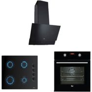Teka İnci HAK 625BK - GBE 64002- ATV60 3'lü Siyah Ankastre Set