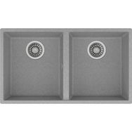 Teka Square 760 TG Çift Hazneli Tezgah Altı Gri Tegranite Eviye