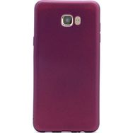 Tekno Grup Samsung Galaxy C7 Pro Mat Premium Bordo Silikon Kılıf