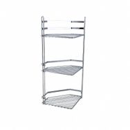 Tekno-Tel ES076 Üç Katlı Banyo Köşe Rafı