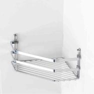Tekno-Tel ES077 Tek Katlı Banyo Köşe Rafı