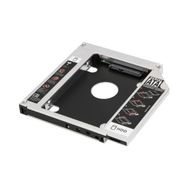 Teknocan Marketing 1747 12,7 mm 2,5 Inç SSD HDD Sabit Disk Için Sürücü Sata 3 (Dizüstü Bilgisayar) Sabit Sürücü Çerçevesi SSD Veya Sata Diskinizi Harddisk Yuvasına Takıp, Bu Cihaz Da Dvd/cd Okuyucusuna Takılır - 1BW-Beyaz