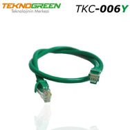 Teknogreen TKC-006Y 0.6 m Yeşil Cat6 Kablo