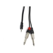 Teknogreen TKS-205 2x6.3 mm Mono Erkek 3.5 mm Stereo 5 m Kablo