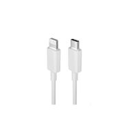 Teknonet TN-DC15 20W PD Plexy 100 cm Beyaz Type-C to Lightning Şarj ve Data Kablosu