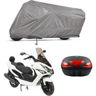 Teksin Daelim S3 Advance 250 Arka Çanta Uyumlu A+ Kalite Gri Motosiklet Brandası