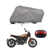 Teksin Ducati Scrambler Icon Arka Çanta Uyumlu Motosiklet Brandası