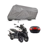Teksin Gilera Fouco 500 Arka Çanta Uyumlu A+ Kalite Gri Motosiklet Brandası