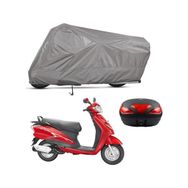 Teksin Hero Duet 110 Arka Çanta Uyumlu A+ Kalite Gri Motosiklet Brandası