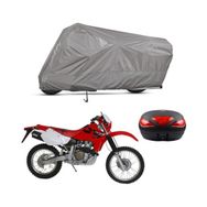 Teksin Honda XR 650 R Arka Çanta Uyumlu A+ Kalite Gri Motosiklet Brandası
