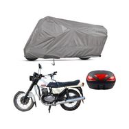 Teksin Jawa 350 Twin Sport Arka Çanta Uyumlu A+ Kalite Gri Motosiklet Brandası