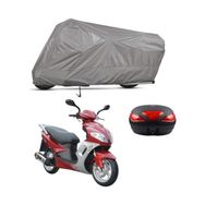 Teksin Kuba Apricot 125 Arka Çanta Uyumlu A+ Kalite Gri Motosiklet Brandası