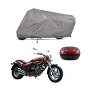 Teksin Kymco Venox 250 Arka Çanta Uyumlu A+ Kalite Gri Motosiklet Brandası