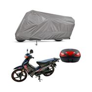 Teksin Motozeen Puma MZ 100A Arka Çanta Uyumlu A+ Kalite Gri Motosiklet Brandası