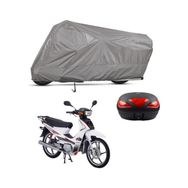 Teksin Salcano Spider 100 Arka Çanta Uyumlu A+ Kalite Gri Motosiklet Brandası