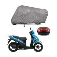 Teksin Suzuki Address Arka Çanta Uyumlu A+ Kalite Gri Motosiklet Brandası